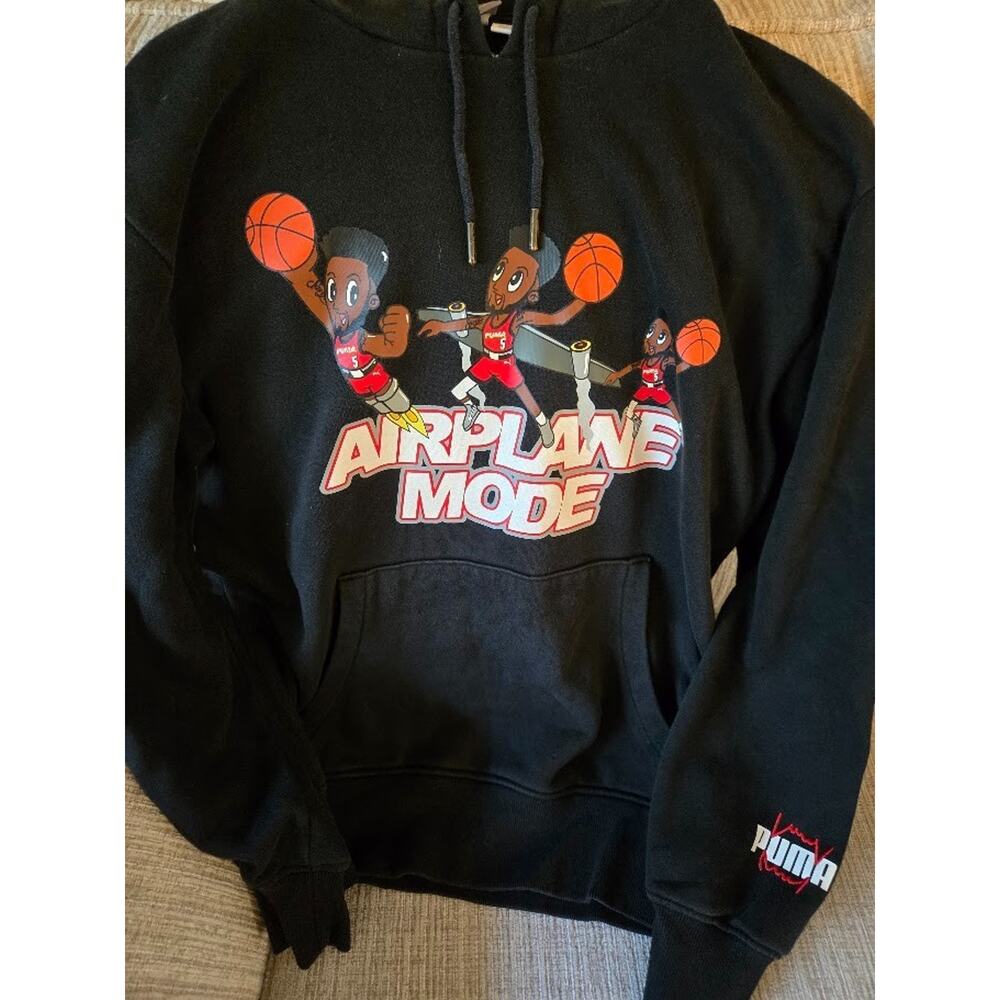Puma Chicago Bulls Derrick Jones Jr signature airplane mode Hoodie black small